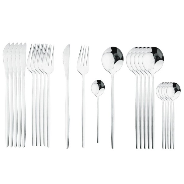 Ensemble de couverts 24 pièces P3547 argenté