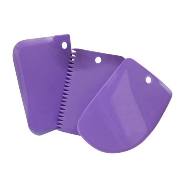 Ensemble de décoration de gâteaux 3 pièces violet