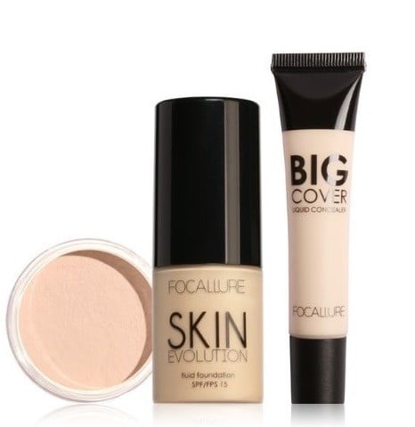 Ensemble de maquillage + poudre + correcteur 2