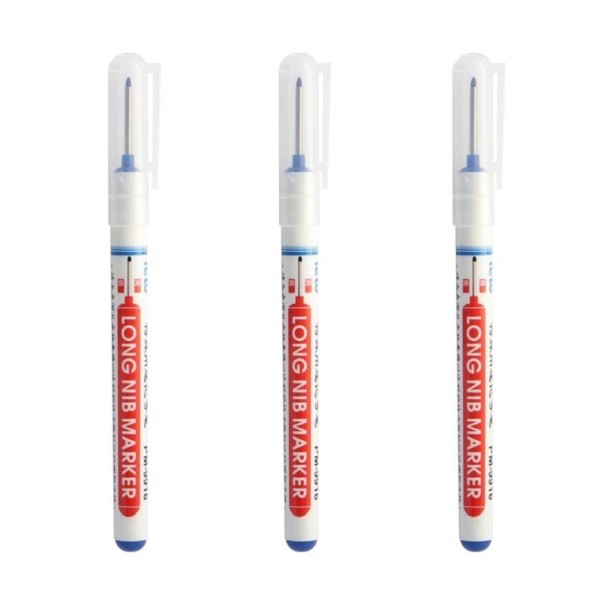 Ensemble de marqueurs 3 pcs bleu
