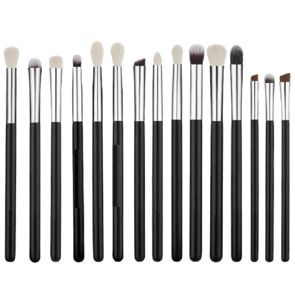 Ensemble de pinceaux pour ombres à paupières et sourcils 15 pcs 1