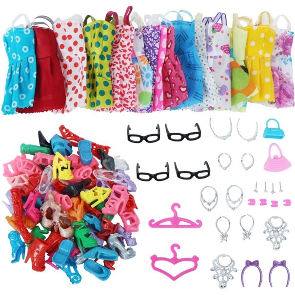 Ensemble de robes et d'accessoires pour poupées 42 pièces 1