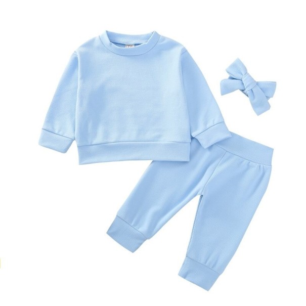 Ensemble de survêtement fille L1485 bleu clair 0-6 mois