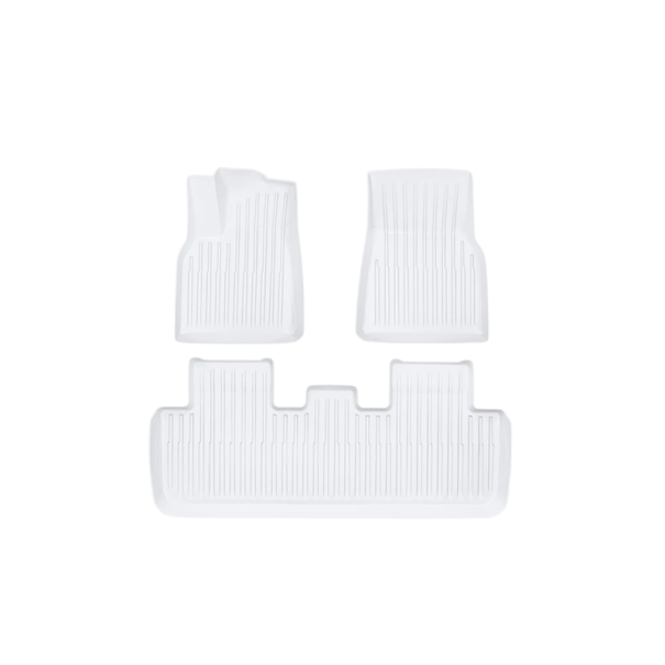Ensemble de tapis de sol en 3 pièces pour Tesla Model Y Juniper 2025 Tapis moulés avant et arrière avec protection intérieure 1