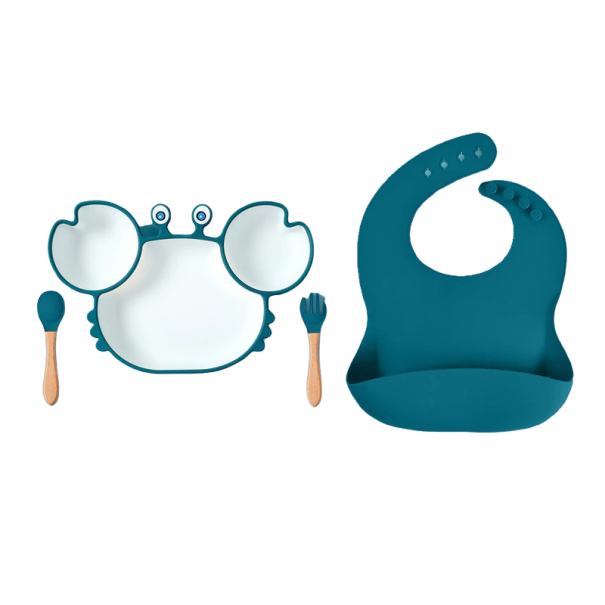 Ensemble de vaisselle pour enfants 4 pcs J3308 bleu