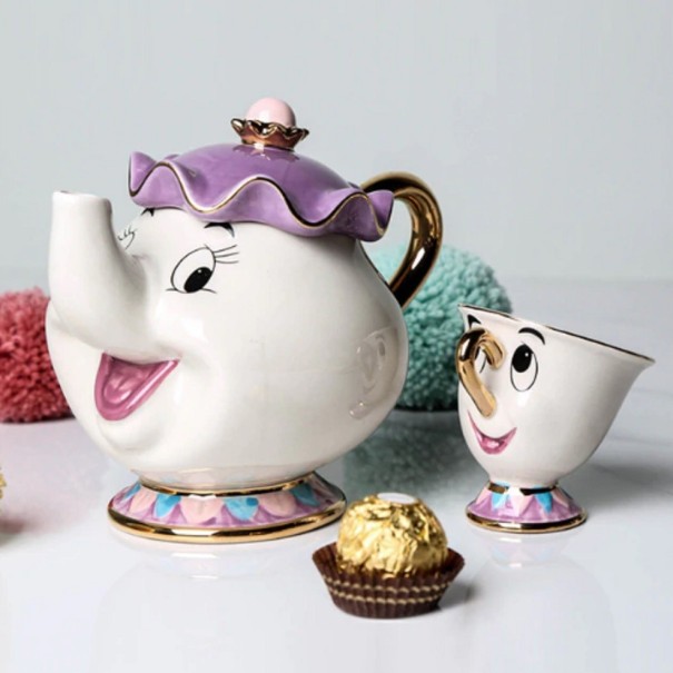 Ensemble pour enfants Belle et la Bête - Théière + tasse théière + tasse