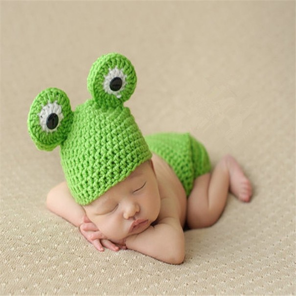 Ensemble tricoté pour bébé à photographier 9