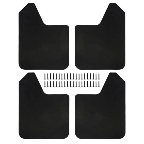 Ensemble universel de 4 garde-boue 38,5 cm × 29,3 cm Garde-boue noirs pour voiture SUV pickup fourgon protection des passages de roue contre la boue 1