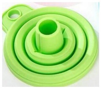 Entonnoir pliable en silicone - 2 pièces vert