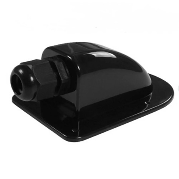 Entrée simple pour passe-câble de panneau solaire d'entrée de toit pour camping-car, caravane, yacht, voiture, support de câble blanc 107x71x44mm noir