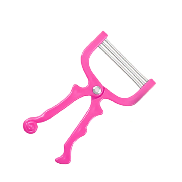 Epilator pentru față 14 x 9 cm Un instrument de epilare manual pentru părul fin de pe față și corp Îndepărtarea mecanică a părului pentru utilizare acasă roz
