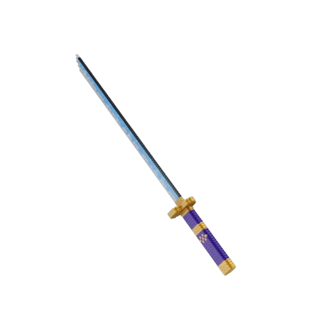 Építőkészlet szamuráj kard lila