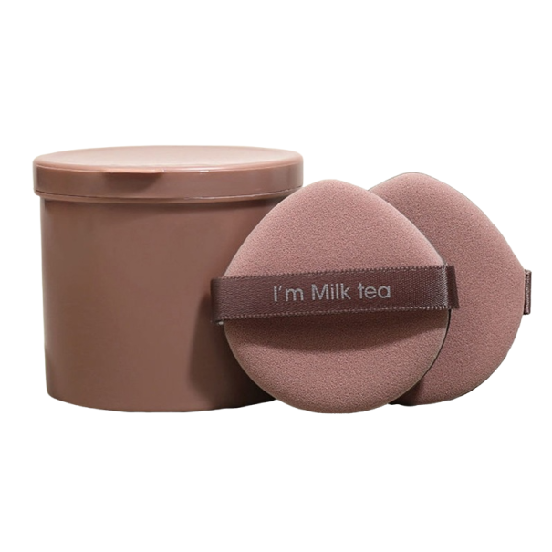 Éponge à poudre 7 pcs marron clair