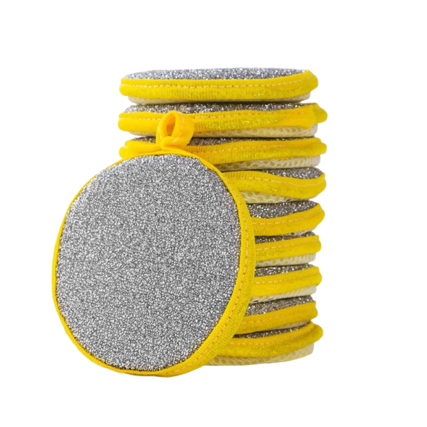 Éponge à vaisselle 10 pcs jaune