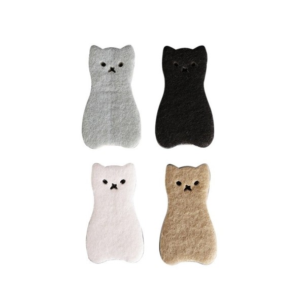 Éponge à vaisselle chat 4 pièces 1