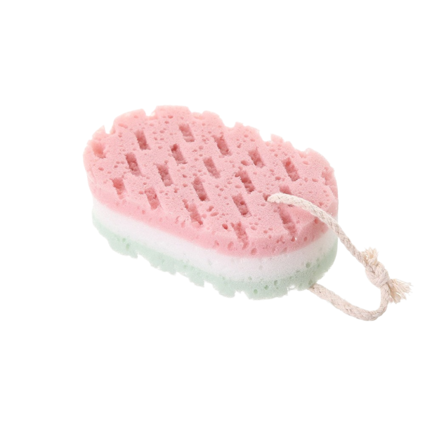 Éponge de bain rose