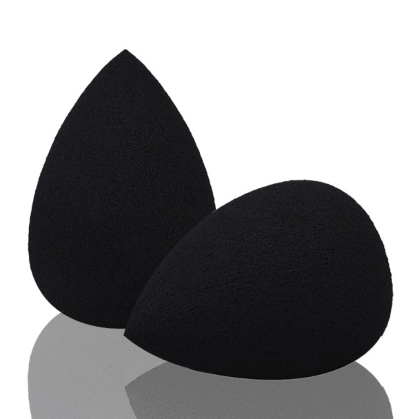 Éponge de maquillage professionnelle - 2 pcs noir