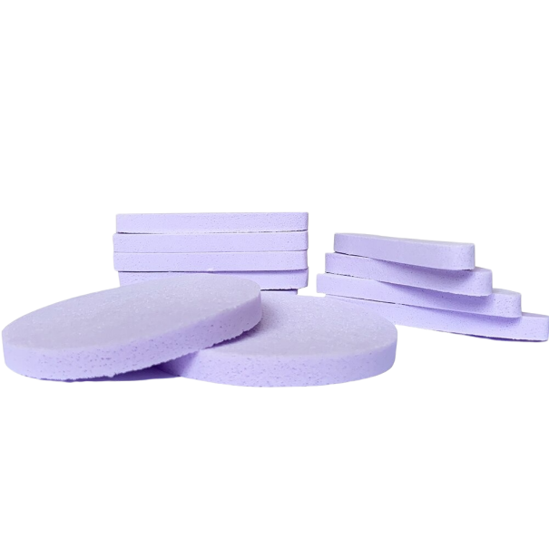 Éponge de nettoyage du visage 60 pcs violet