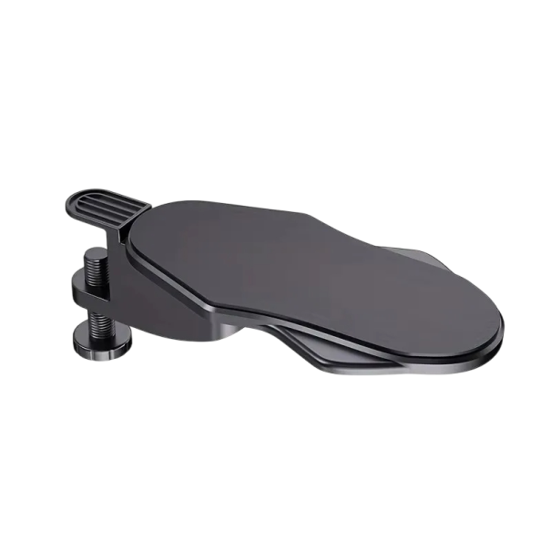 Ergonomic Arm Rest for Desk 31 x 14.5 cm Rotates 180° Foam Surface Relief for Arm No Drilling Installation black