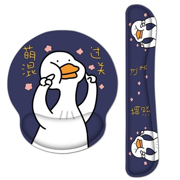 Ergonomic Mouse Pad with Wrist Support for Keyboard K2558 7