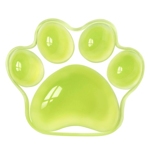 Ergonomická opierka zápästia pred myš 120 x 102 x 20 mm Tvar mačacej packy Silikónová výplň Farebný design Pohodlie pri práci a hraní zelená