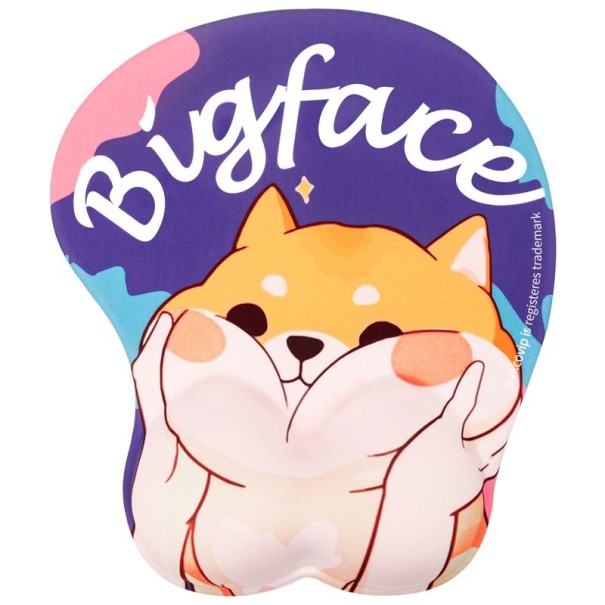 Ergonomická podložka pod myš s corgim 2