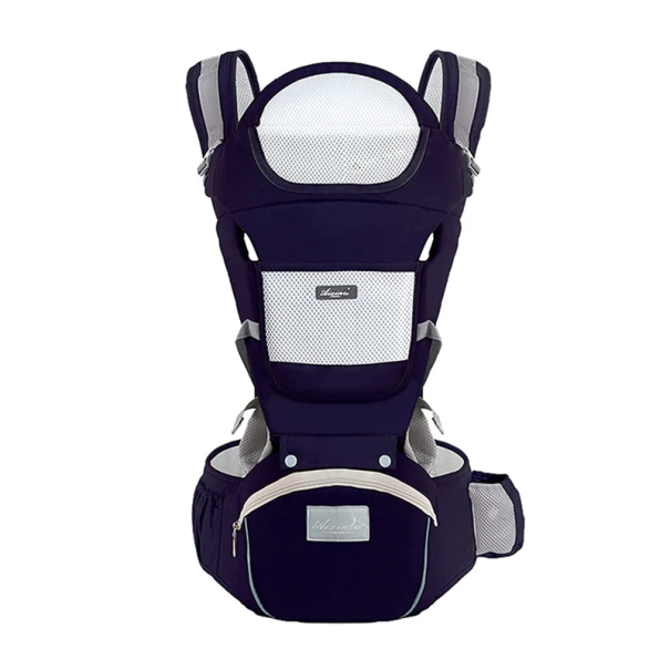 Ergonomické dětské nosítko 0–36 měsíců Sedátko s úložným prostorem Multifunkční nosič Kojenecké nosítko Kombinované nošení dítěte tmavě modrá