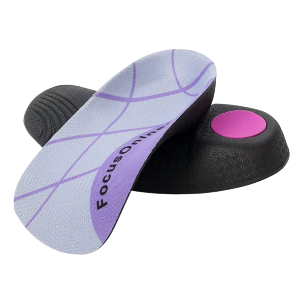 Ergonomické gélové vložky do topánok Fialová farba Pohodlné mäkké polstrovanie Zmiernenie tlaku Absorpcia nárazov Podpora nožnej klenby 39-42