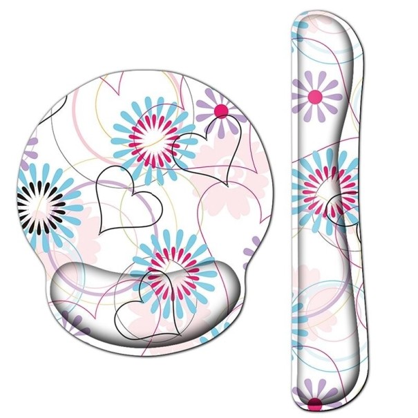 Ergonomiczna podkładka pod mysz z podpórką pod nadgarstek do klawiatury K2472 7