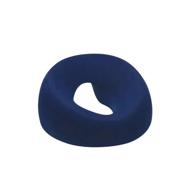 Ergonomikus memóriahabos párna 26 x 13 x 6 cm Íróasztali alvópárna Kozmetikai masszázspárna Poliészter fejtámla sötétkék