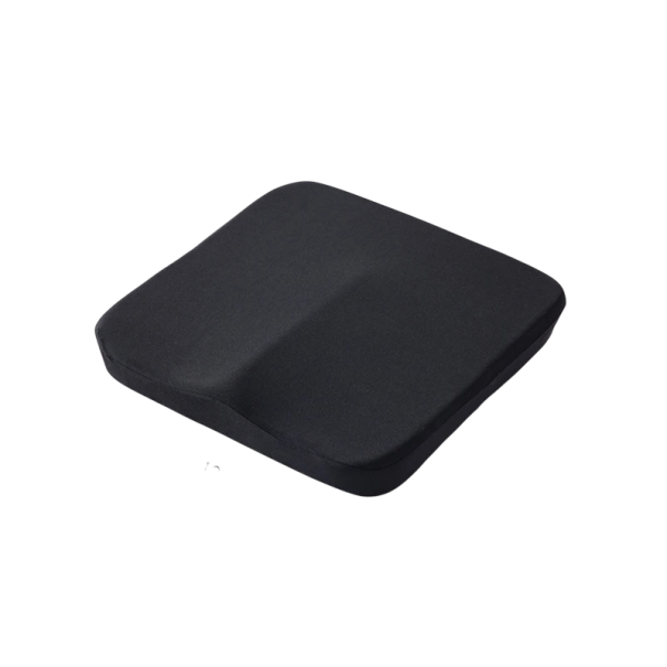 Ergonomisk kudde med minnesskum 40x40x5,5 cm stolsdyna för svanskotan, hemorrojdsmärta, kontors- och bilbruk svart