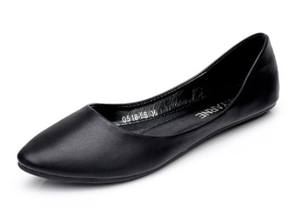 Erin J1113 női bőr balerina cipő fekete 42