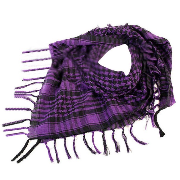 Eșarfă în carouri din Palestina violet