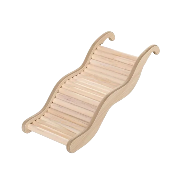 Escaleras de madera para roedores 21 x 8,5 cm Escalones naturales para hámsters, cobayas, ratas y otras pequeñas mascotas Decoración de jaula de madera 1