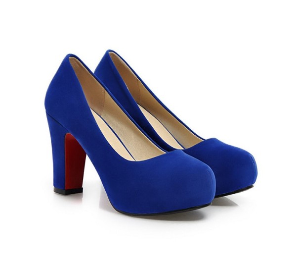 Escarpins en daim pour femmes Diana J825 bleu foncé 40