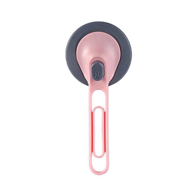Escova auto-limpante para animais de estimação rosa