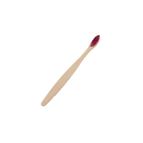 Escova de dentes de bambu roxo