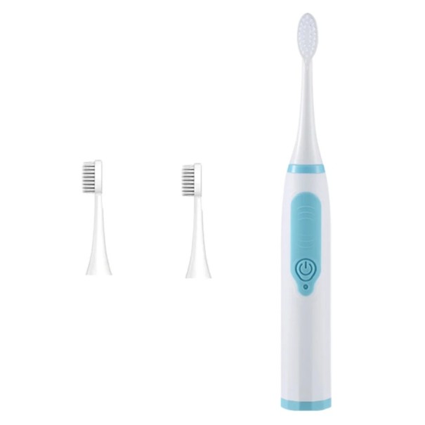 Escova de dentes elétrica sónica 10 000 movimentos por minuto IPX6 à prova de água Escova com 1×AA bateria Modo de limpeza profunda para higiene oral azul