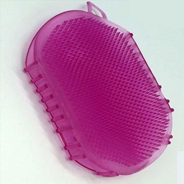 Escova de Massagem em Silicone C37 rosa escuro