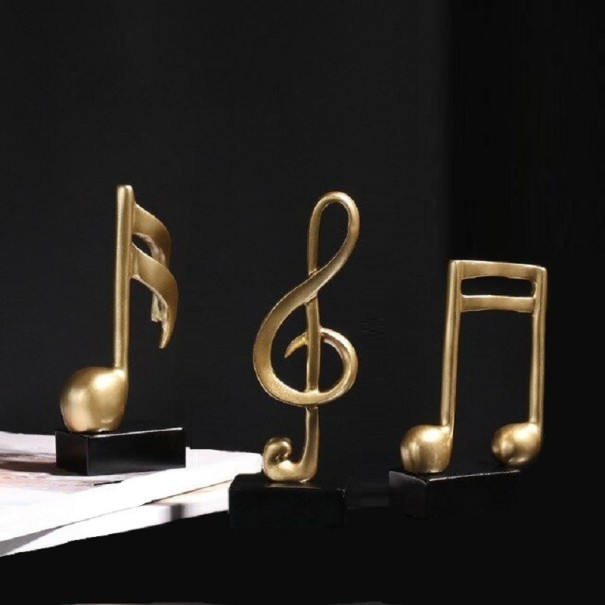 Escultura de nota musical 3 piezas 1