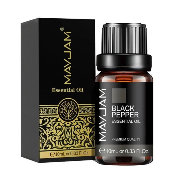 Esenciální olej 10 ml Kvalitní aroma olej pro difuzér a aromalampu Vůně pro výrobu svíček Přírodní vůně Relaxace Domácí aromaterapie BlackPepper