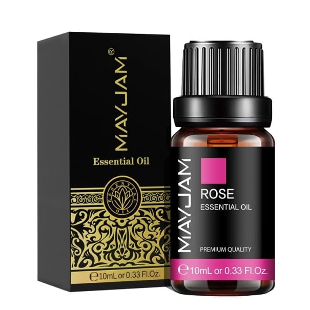 Esenciální olej 10 ml Kvalitní aroma olej pro difuzér a aromalampu Vůně pro výrobu svíček Přírodní vůně Relaxace Domácí aromaterapie Rose