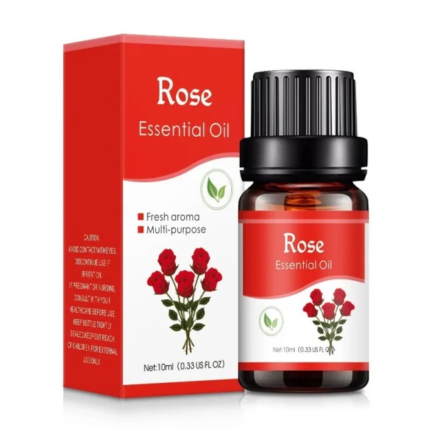 Esenciální olej do aroma difuzéru 10 ml Vodou ředitelný vonný olej Aromaterapie Relaxace Přírodní vůně Interiérová vůně Rose