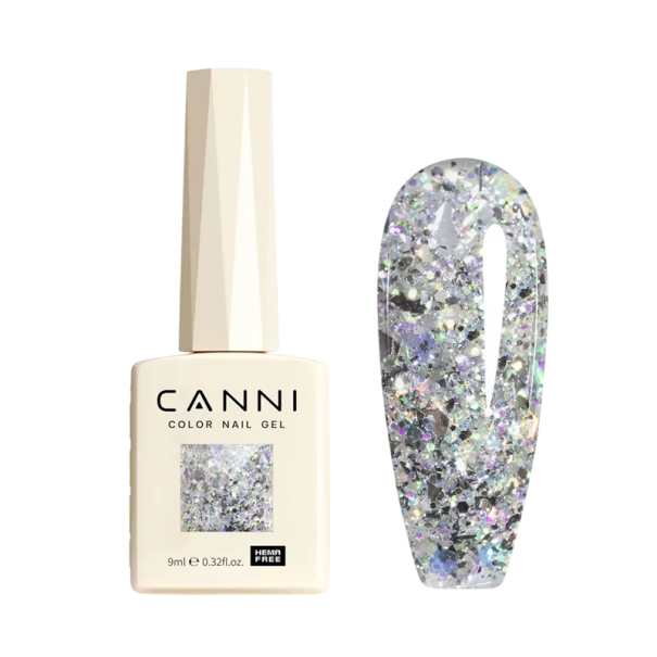 Esmalte de gel magnético de lujo 9 ml Superficie brillante con purpurina curable con UV LED para diseño de uñas profesional y doméstico SIN HEMA 5