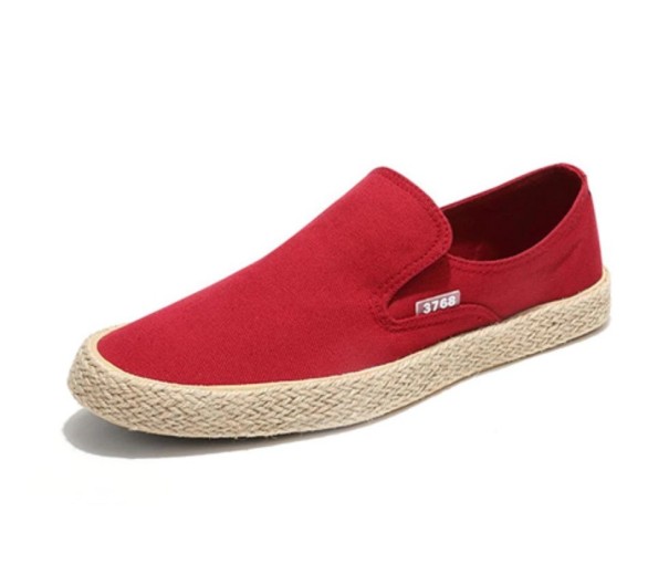 Espadrile bărbați din in John J2665 roșu 43