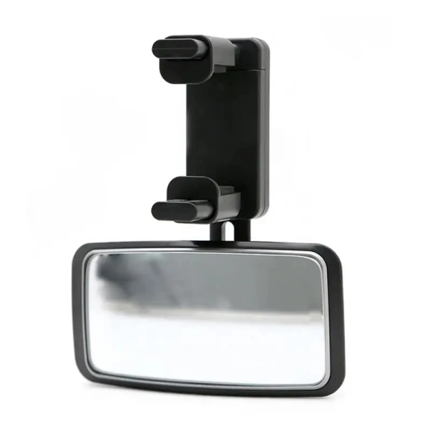 Espejo de coche para bebé 13x15 cm Monitor de bebé con clip para parabrisas giratorio 360° Espejo retrovisor de alta definición 1