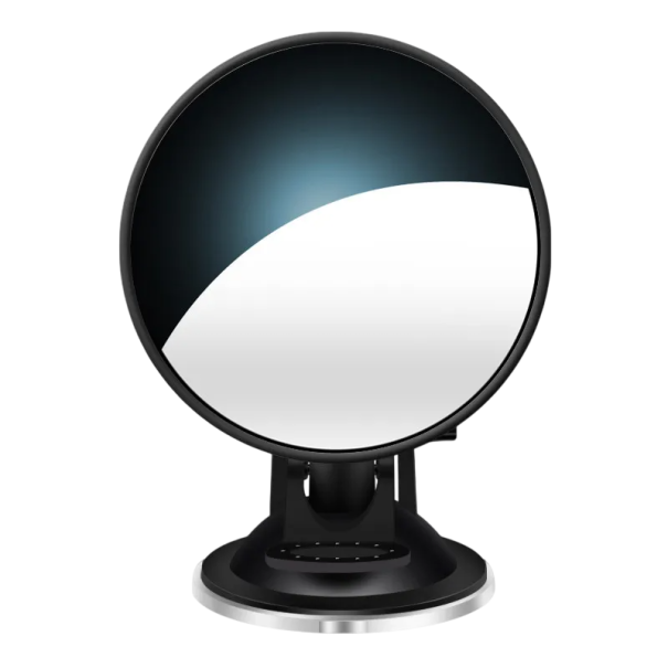 Espejo de coche para niño 14,5 cm giratorio 360° Espejo retrovisor interior con ventosa para parabrisas y salpicadero Espejo auxiliar 1