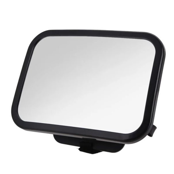 Espejo retrovisor rectangular para coche de bebé, 8,5 x 24,5 cm, gran angular, correas ajustables, reposacabezas, seguridad, para bebés 1