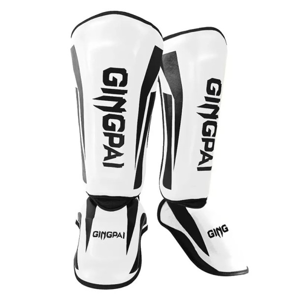 Espinilleras Protector de espinilla y empeine Accesorios para artes marciales Adecuado tanto para hombres como para mujeres blanco M