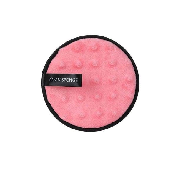 Esponja de limpeza para o rosto rosa escuro